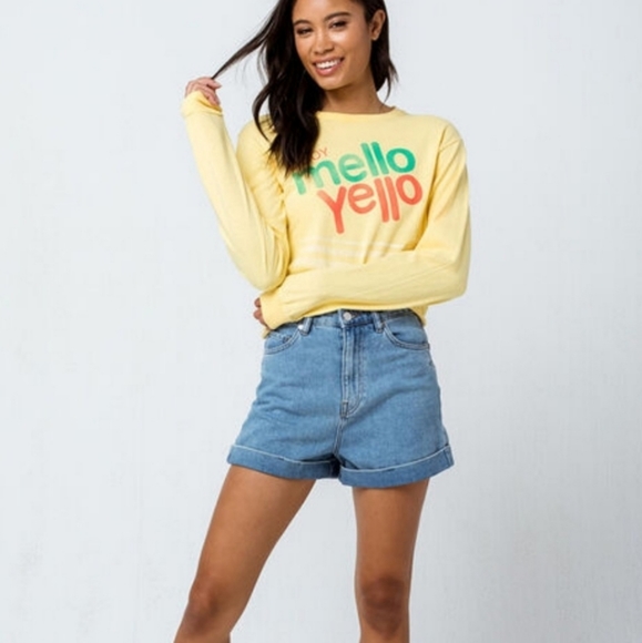 Coca Cola Tops - Mello Yello Long Sleeve Crop Tee